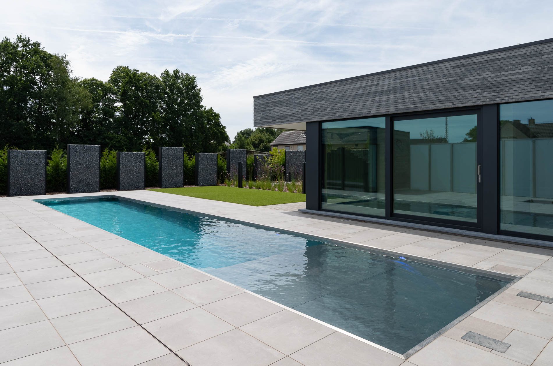 Lang onderwaterterras